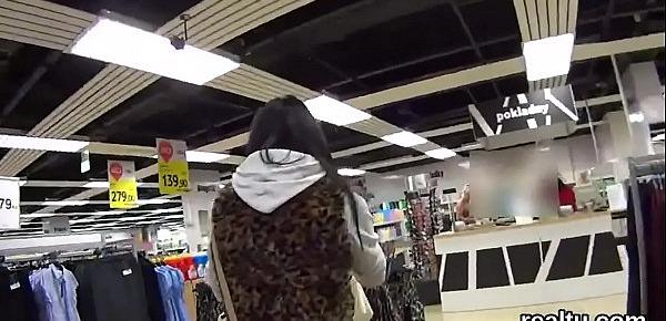  Exquisite czech teen gets tempted in the shopping centre and drilled in pov